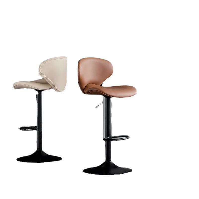 EE1019 Modern bar chair, simple backrest, wrought iron, light luxury, front bar, fashionable high stool