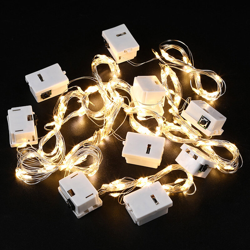 Led String Lights Copper Wire Starry Fairy Lights Battery Lamp Waterproof String Lights Decorative Light Indoor Outdoor Light