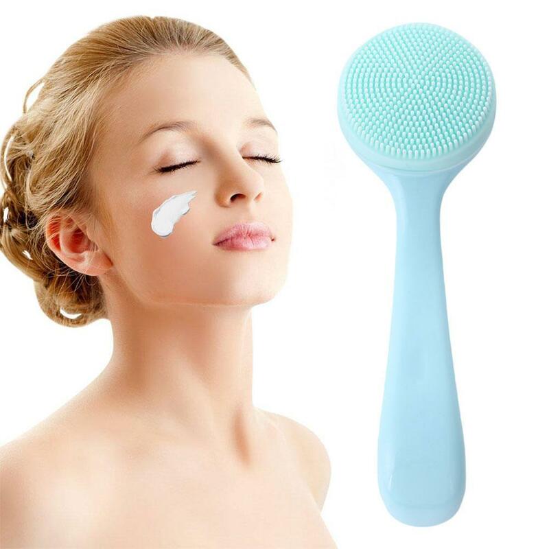 Spazzola per la pulizia del viso massaggio per la cura della pelle per la pulizia profonda dei pori rimozione dei punti neri Scrub strumento per la pulizia esfoliante delicato G7T9