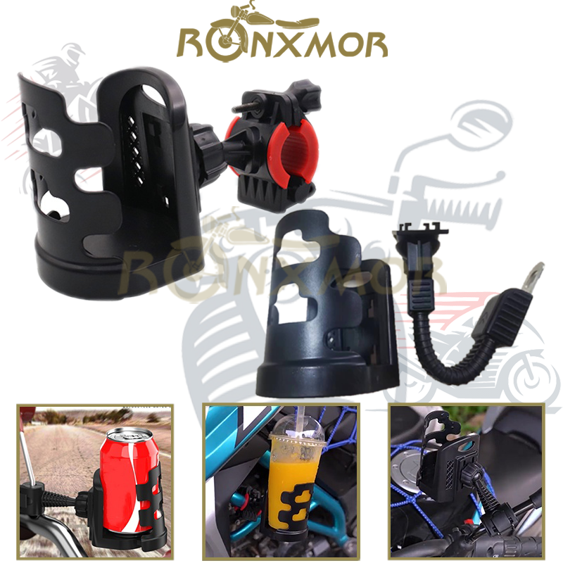 Motorcycle ABS Bottle Holder Release Holder Multi-Use Rotatable Bicycle Water Cup Holder for Mountain Bike Children's Stroller