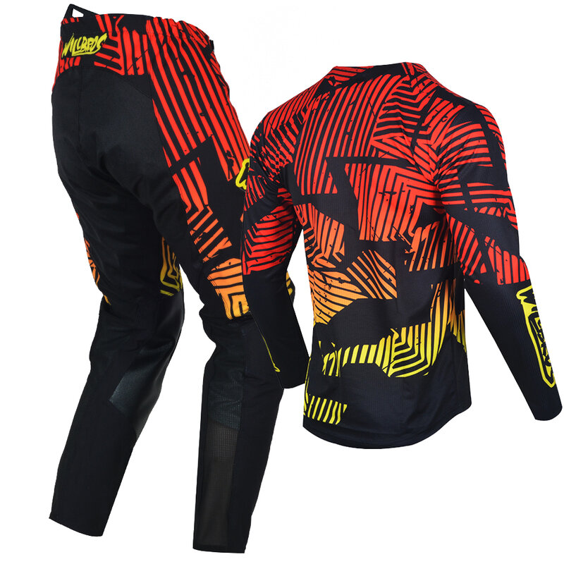 Willbros flexair mach motocross mx jérsei e calças combo bicicleta da sujeira offroad mtb equitação downhill racing gear conjunto