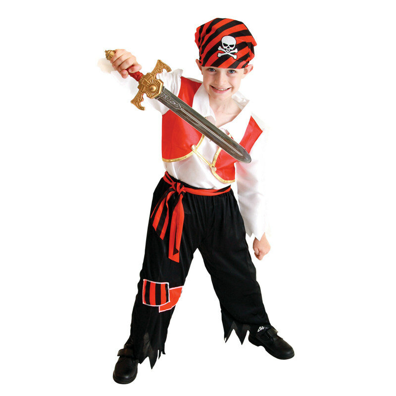 Umorden-disfraces de Halloween para niños, disfraz de pirata, fantasía Infantil, ropa de Cosplay