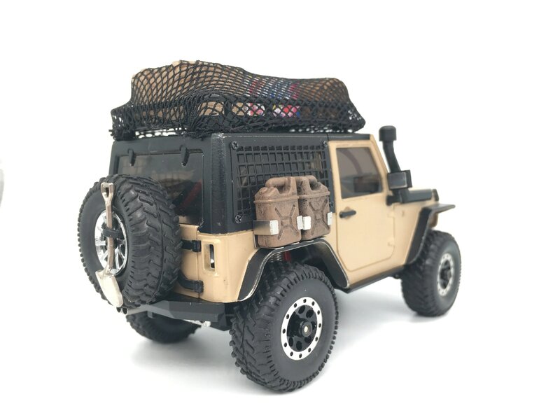 Orlandoo-KIT de coche todoterreno con Control remoto, modelo Hunter A01, simulación 1/35 Wrangler, montaje de escalada, mosquitos, Mini