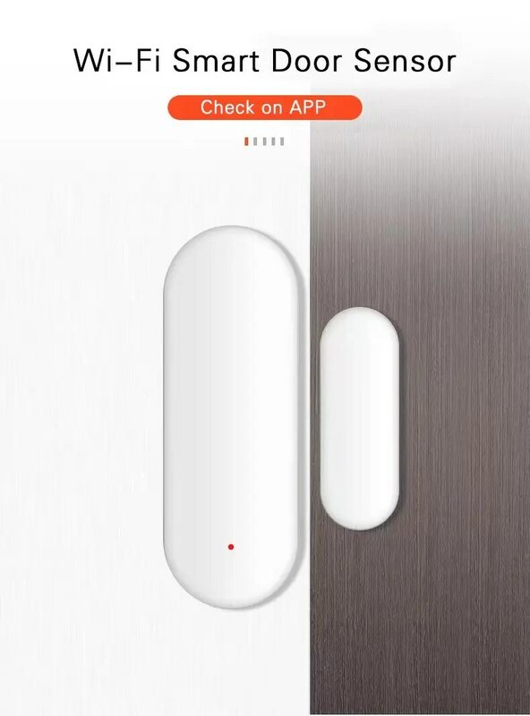 Novo tuya wi fi sensor de porta janela inteligente detector alarme independente sensor magnético trabalho com alexa casa do google