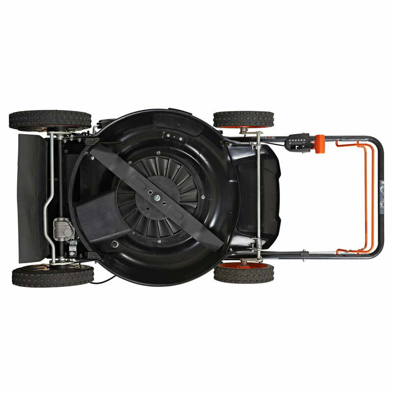 6 Speed CVT High Wheel RWD 3-in-1 Gas Walk Behind Self Propelled Lawn Mower Adjustable
