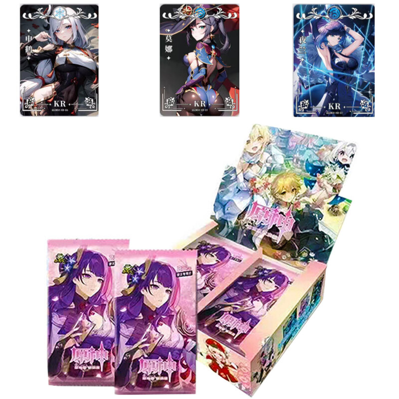 2024New Genshin Impact Cards Anime Project Game Lumine GS2M04 Box Collection Cards Gift cards for children's birthday parties