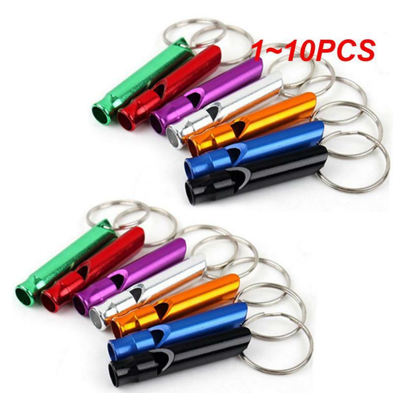 1~10PCS Multifunction Whistle Portable Emergency Whistle Keychain Team Gifts Camping Hiking Outdoor Tools Whistle Pendant Key