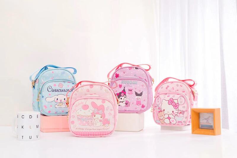 Sac à bandoulière Sanurgente Kuromi pour enfants, Cinnamoroll, initié, taille, rangement, My Melody, Hello Kitty, sac à main MINIS, cadeau fille