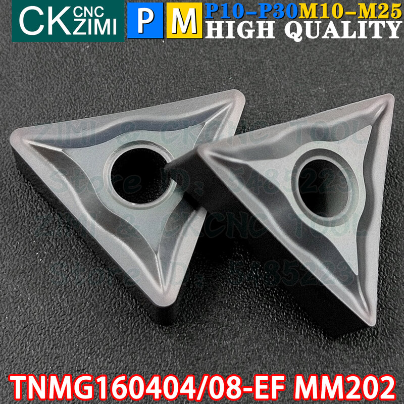 TNMG160404-EF MM202 TNMG160408-EF MM202 Carbide Inserts External Turning Inserts Tools TNMG CNC metal lathe Turning cutter tools