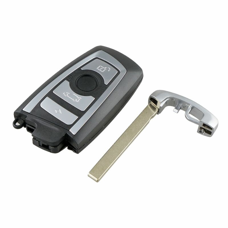 B03 4 أزرار الذكية حافظة مفتاح بعيد قذيفة ل BMW5 7 سلسلة مع شفرة الطوارئ دخول بدون مفتاح فوب سيارة التصميم إنذار غطاء
