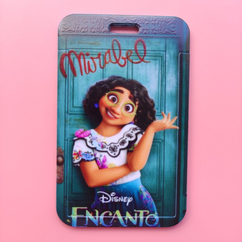 Disney Encanto – porte-Badge en plastique pour garçons et filles, pour carte d'accès, pour événement, conférence