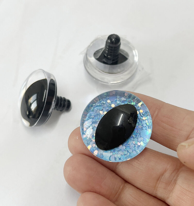 20pcs new  masckaszem eyes style 10mm 12MM 14mm  16mm 18mm 20mm 25mm 30mm 3D cat Clear pupil toy  eyes  with hard washer
