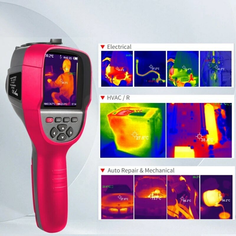 TOOLTOP-Cámara de imagen térmica profesional ET692C, 256x192, cámara térmica de mano para calefacción de tuberías, fugas, inspección automotriz