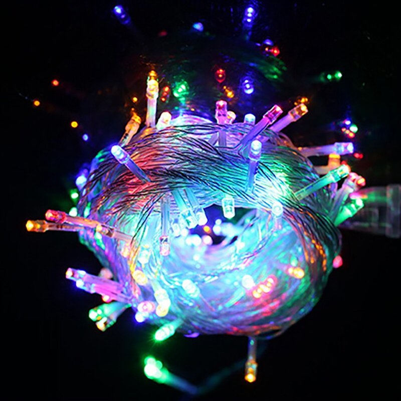 220V 10 metri 100 stringa di luce LED luci colorate luci stringa spina europea