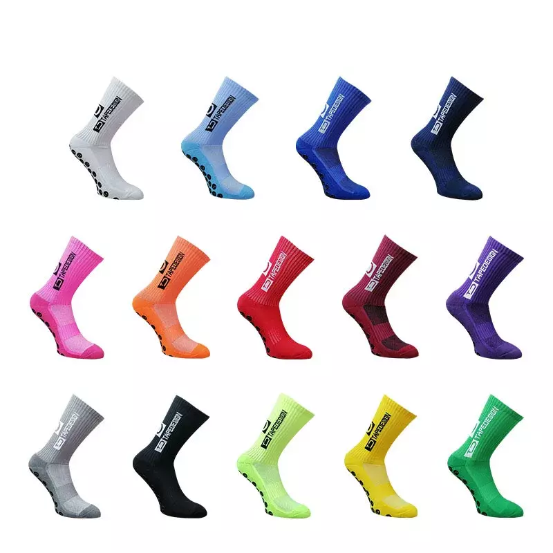 Calcetines deportivos antideslizantes para ciclismo, medias de agarre con logotipo personalizado, Color transpirable, moda caliente