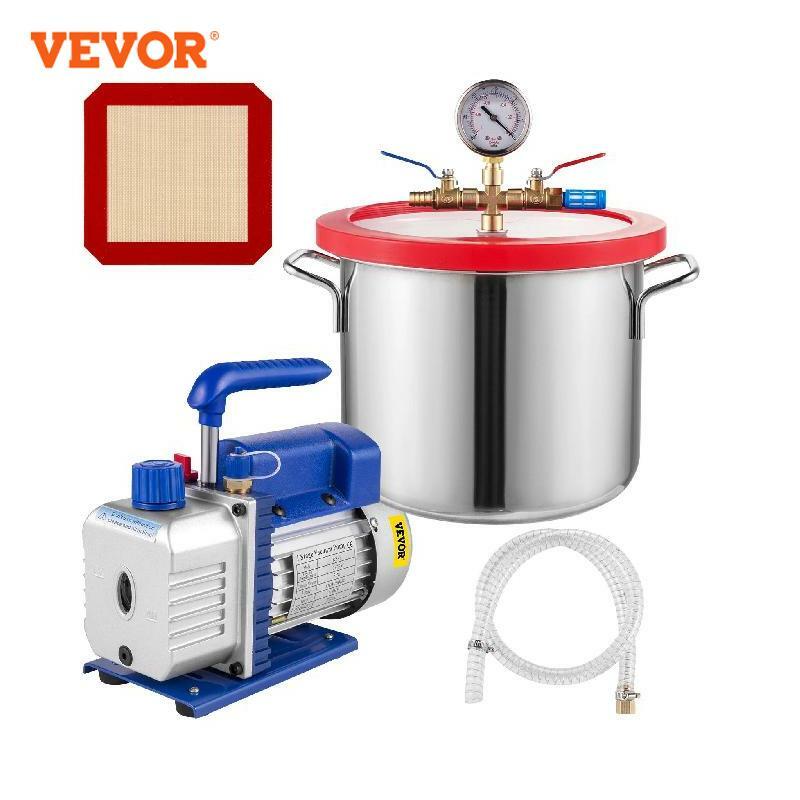 Vevor-家庭用エアコン、自動車メンテナンス、3cfm、4cfm、1.5-5ガロンのタンクを備えた真空ポンプ