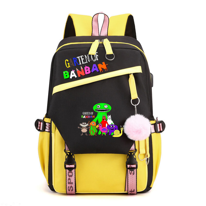Garten Of Banban mochila escolar para estudiantes adolescentes, mochila con estampado de dibujos animados para niños, mochila informal para niños