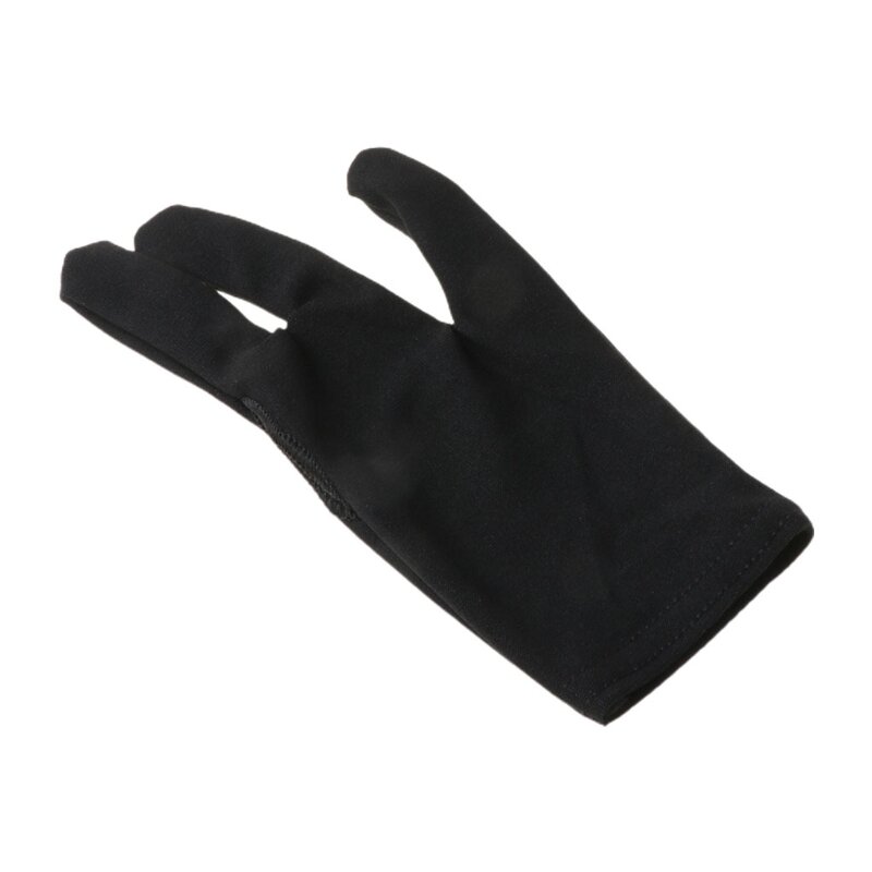 Y1UC 1 Stück schwarze Queue-Billard-Pool-Shooter, 3-Finger-Handschuhe