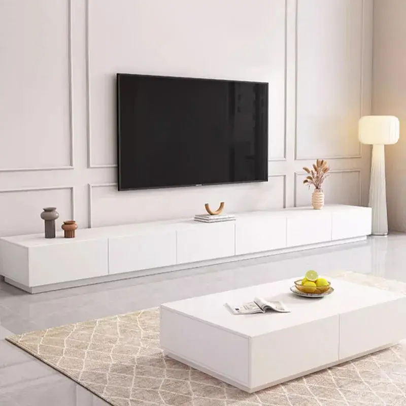 Meuble TV de salon en bois, support TV de luxe unique, rangement moderne, ensembles de meubles de jardin