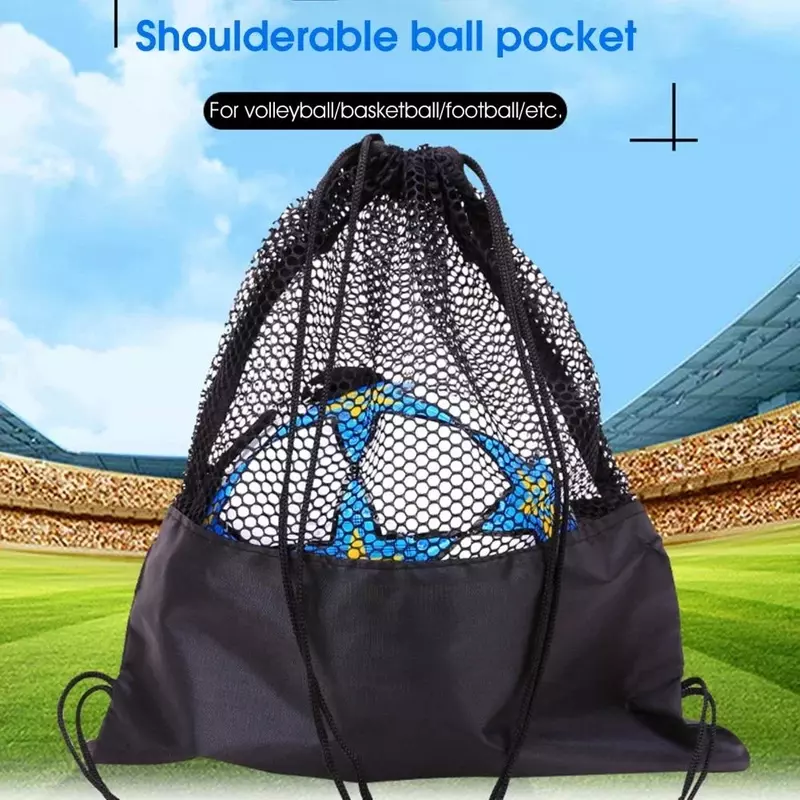 Tas punggung penyimpanan bola voli, ransel penyimpan penutup basket portabel untuk sepak bola dan bola voli luar ruangan