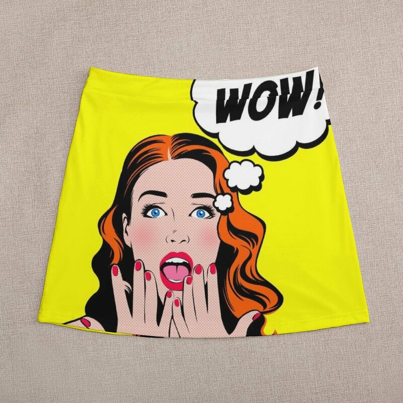 Pop Art 5 minifalda para mujer, vestido de noche de lujo, 2023