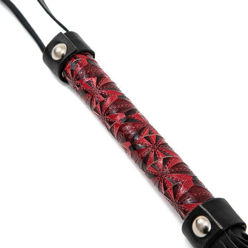 New PU Non Slip Leather Horse Whip Crop Tassels Short Whip With Handle Equestrian Whip Teaching Riding Crop Horses Accessories