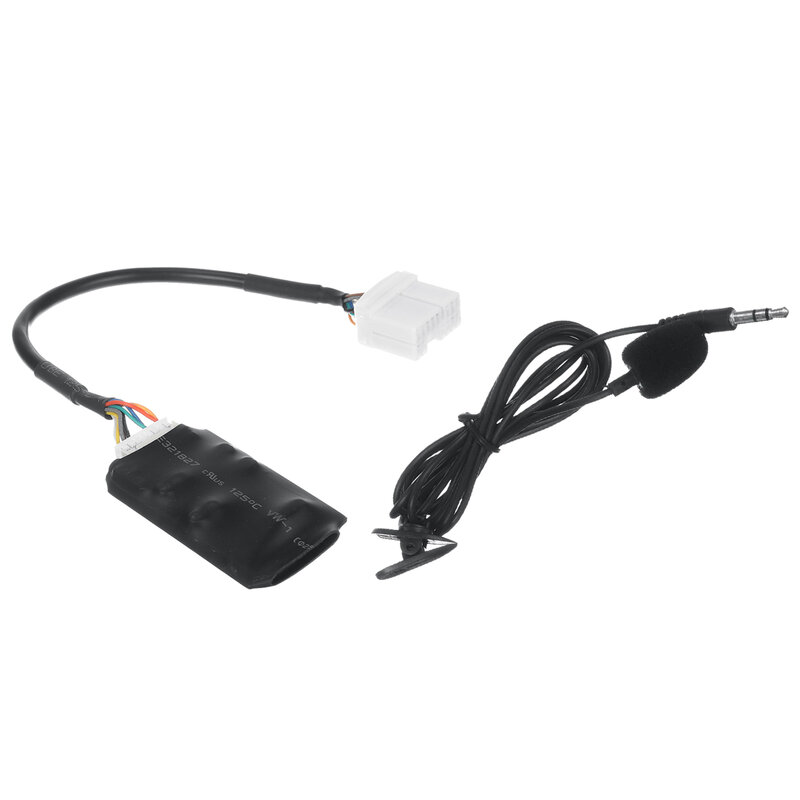 Adaptador de Áudio de Rádio do carro Bluetooth Cabo Aux Microfone Mãos Livres para Honda Accord Civic CRV Fit Siming Odyssey