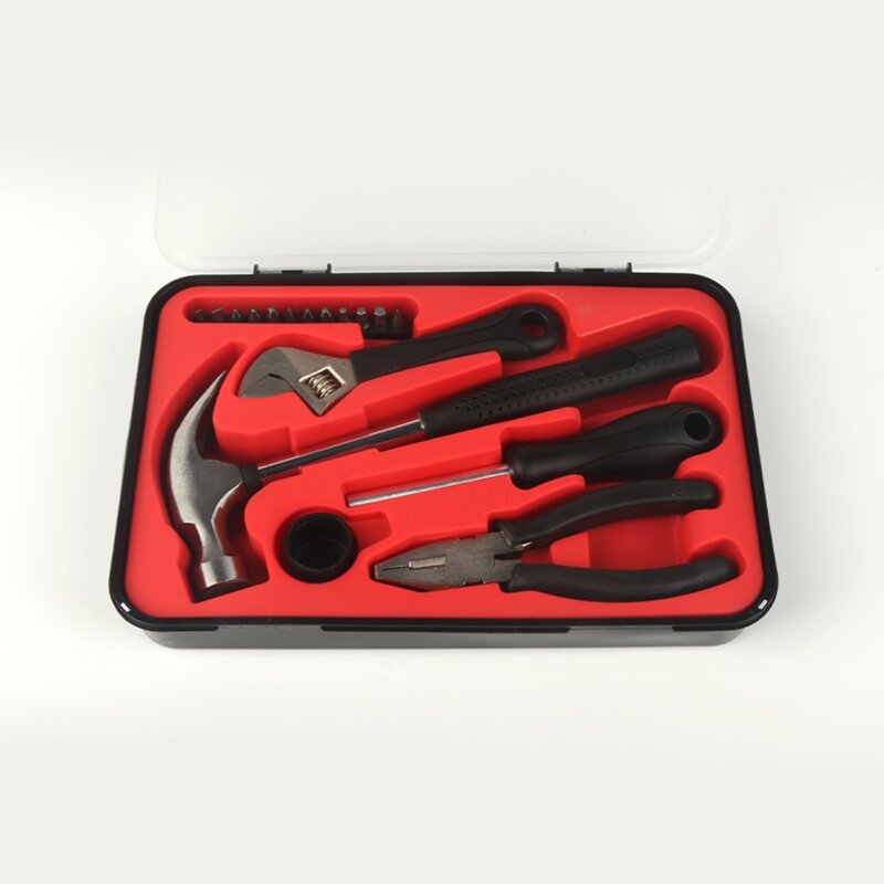 Household Hardware Toolbox, Cruz especial Shaped chave de fenda, Repair Tool Set, 17 pcs