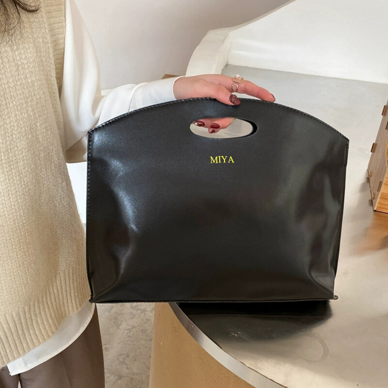 Роскошная дизайнерская сумка для ноутбука на заказ с инициалами, деловой и офисный портфель большой вместимости из искусственной кожи, женская модная тонкая сумка для ноутбука