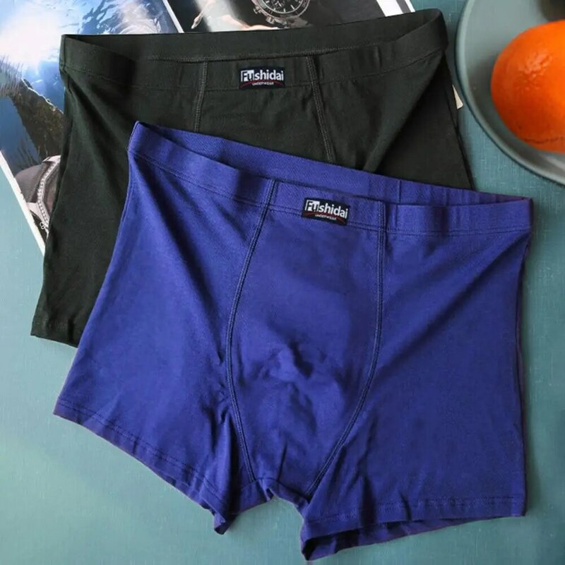 Celana Dalam Pria Celana Dalam Tit Tertutup Melar Warna Solid Cembung U Celana Pendek Pakaian Dalam Pinggang Tinggi Ukuran Plus untuk Ruang Tamu