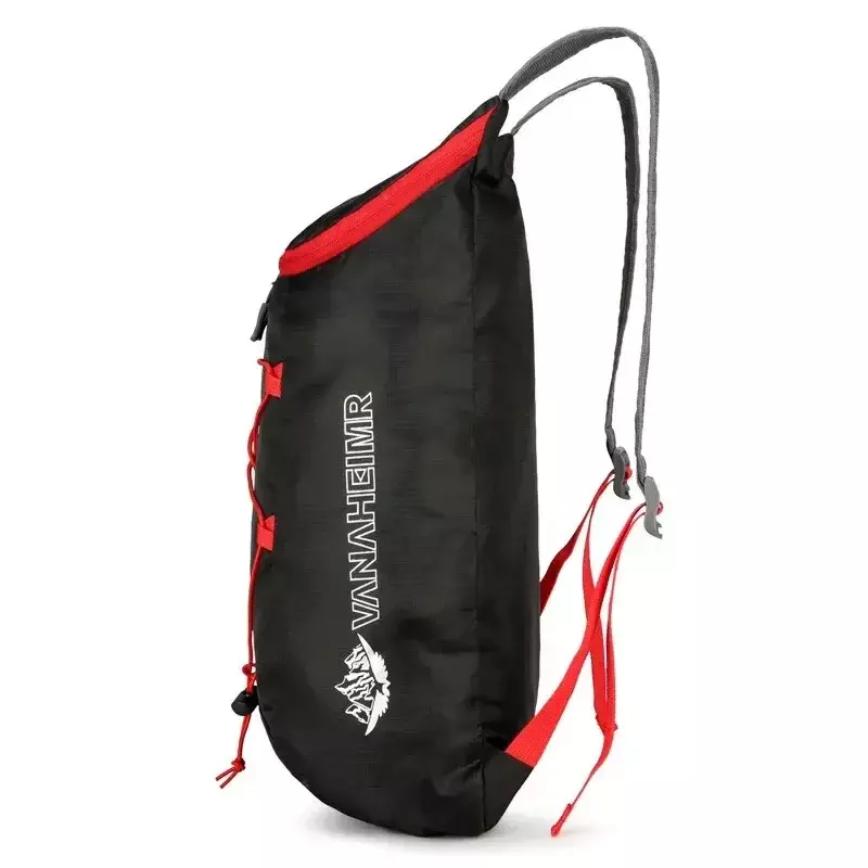 Tas ransel lipat multifungsi, tas olahraga kain nilon tahan air ringan sangat ringan untuk berkemah, mendaki gunung, perjalanan