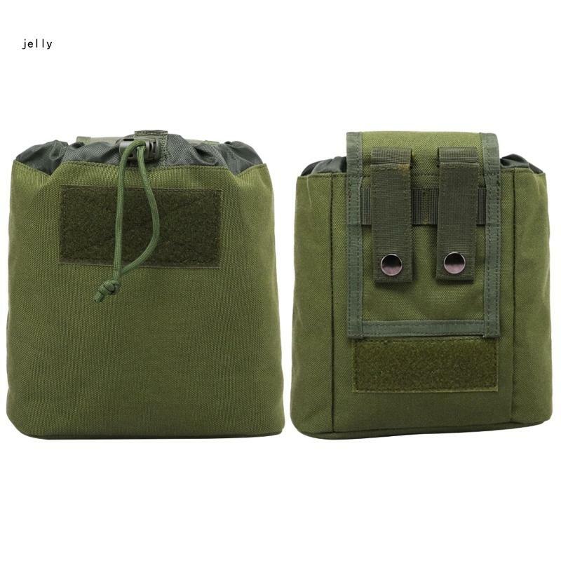 448C 전술 잡지 덤프 드롭 파우치 사냥 허리 팩 가방 접이식 복구 가방