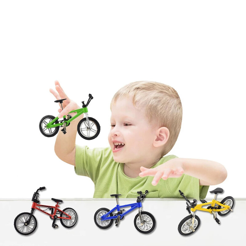 ของขวัญจักรยานแบบเชือกเบรคนิ้วทำจากอัลลอยสำหรับเด็กผู้ชายจักรยาน BMX จักรยานมินินิ้วจักรยานเสือภูเขาจักรยานมินิ