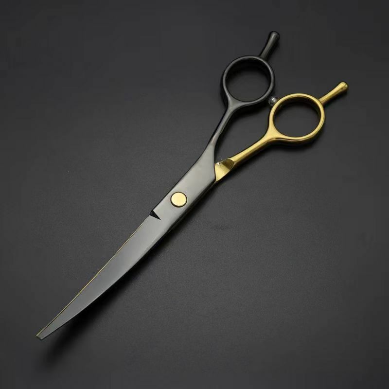 Wholesale pet scissors beauty warping scissors straight scissors dog hair shearing Teddy bichon professional hair trimming sciss