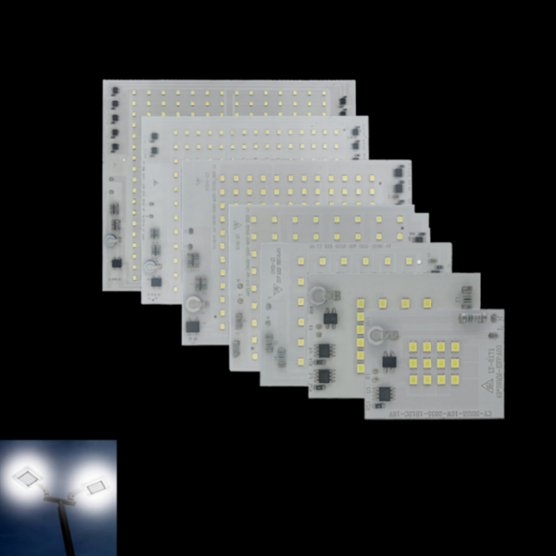 Super jasna inteligentna lampa z chipami LED SMD 200W czysto biała SMD 2835 AC 220V 5054 DIY do zewnętrzny projektor oświetleniowy światła ogrodowa