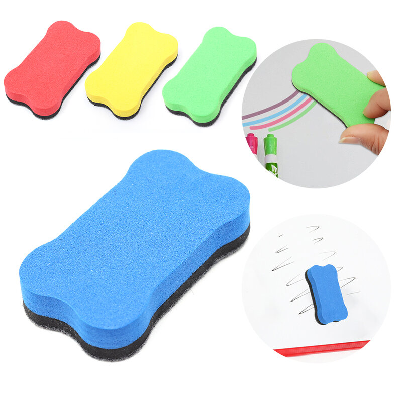 Magnetic Whiteboard Eraser School Office Home Teaching Stationary Supplies Random Color Portable Magnetic Whiteboard Erasers