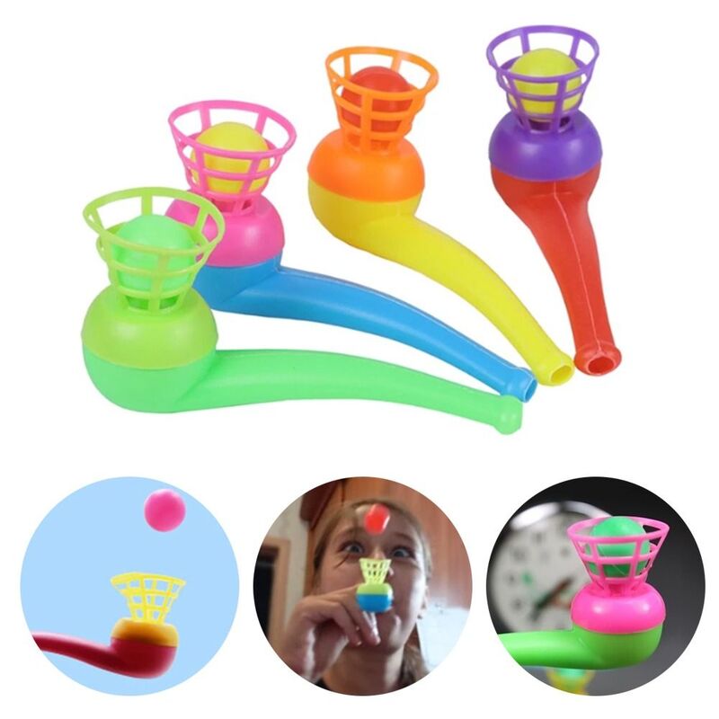 10Pcs Outdoor Games Funny Gifts Kids Toys Color Random Educational Toys Balance Training Learning Toys Pipe Blowing Ball