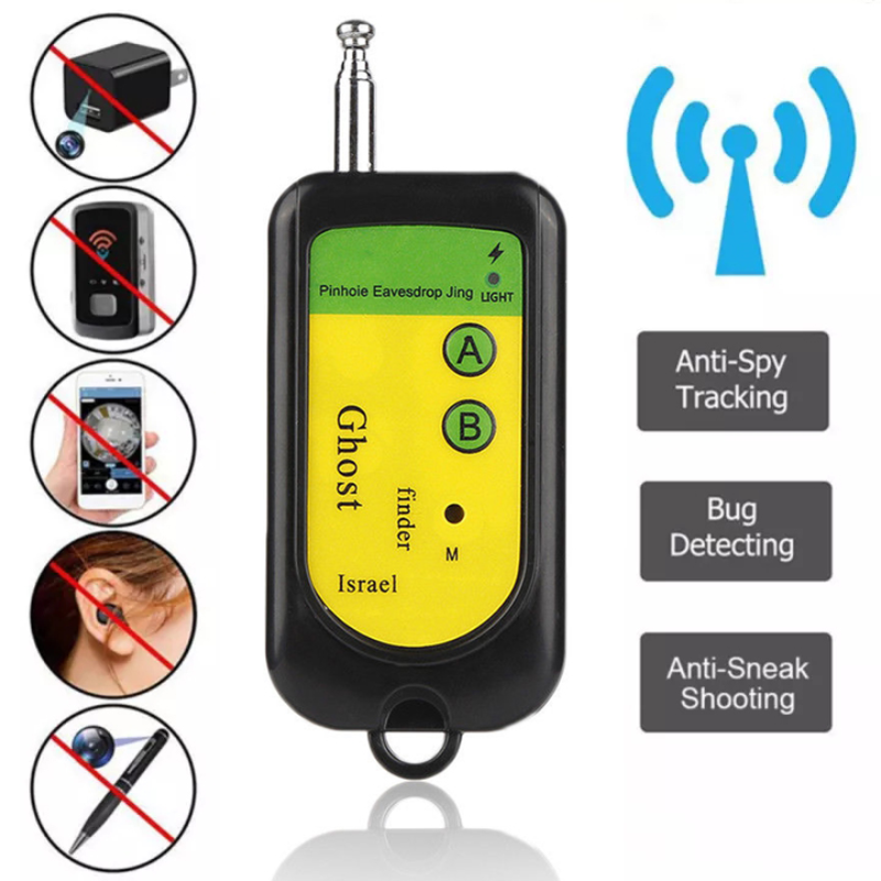 Rilevatore di segnale Wireless RF Tracker cercatore di telecamere portatile dispositivo di allarme a piena frequenza rilevatore di onde Radio Anti-spia Bug Finder