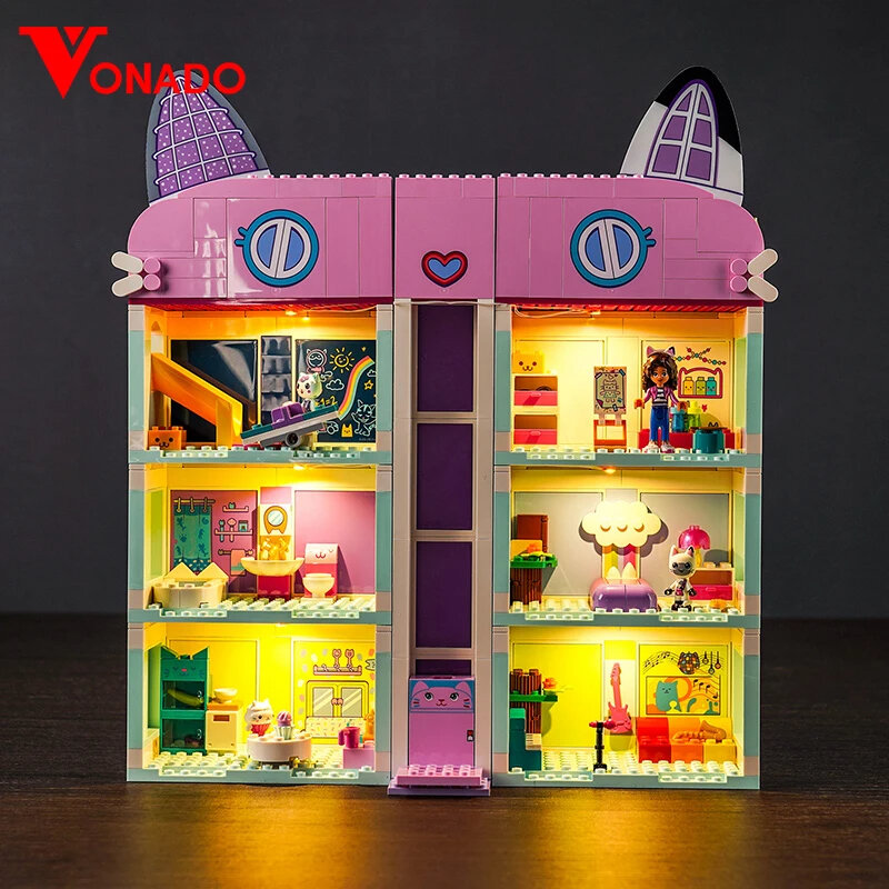 Vonado's Dollhouse SP Building Blocks Set, LED 10788, apenas acessórios de iluminação