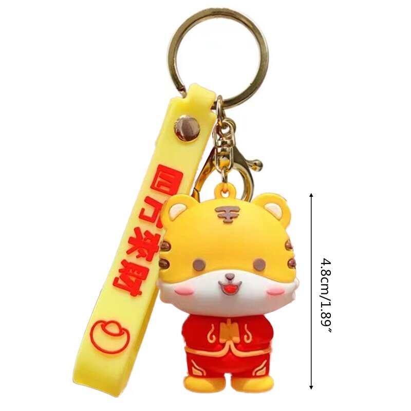 E9LB for Creative Keychain Silicone Lanyard Car Keychain Door for Key Ring Tote Handbags Pendants for Girls Kids