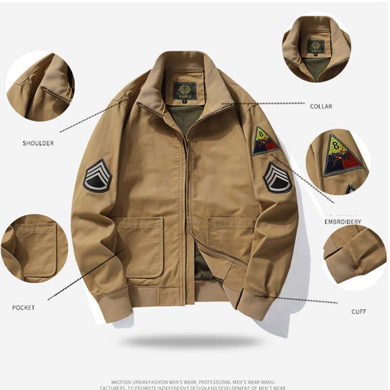남성용 탱크 재킷 자수 어깨 패치, 새로운 유니폼, 레트로 의류, 전술 야외 코트, 면 코트, 오버사이즈 빈티지 6XL