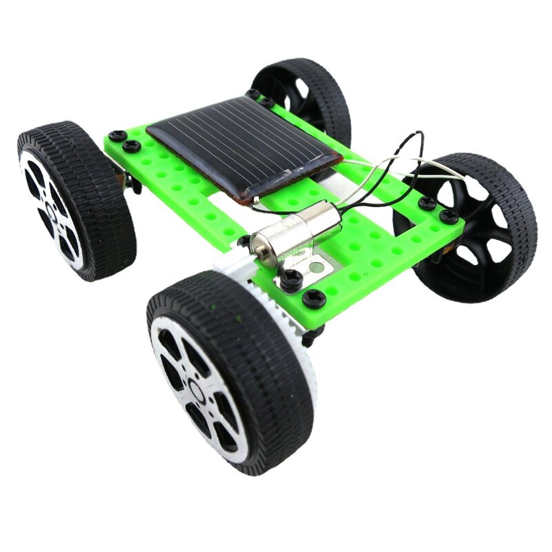 Mini coche Solar hecho a mano para niños, juguetes creativos de experimentos científicos ensamblados, regalos para niños, novedad
