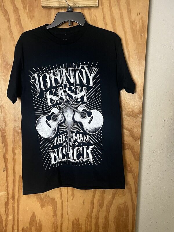 Kaus warna hitam Johnny Pria The Man The Man ukuran Medium Tag baru