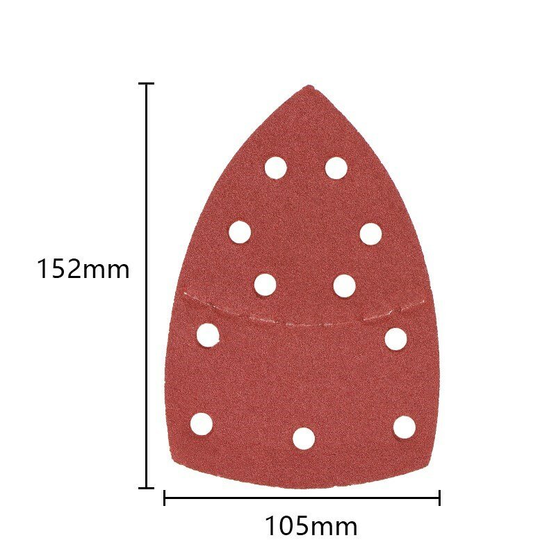 CMCP papel de lija de grano 40-2000, hoja de lijado triangular de ratón de óxido de aluminio para LIJADORA Orbital, herramienta de pulido de papel de lija