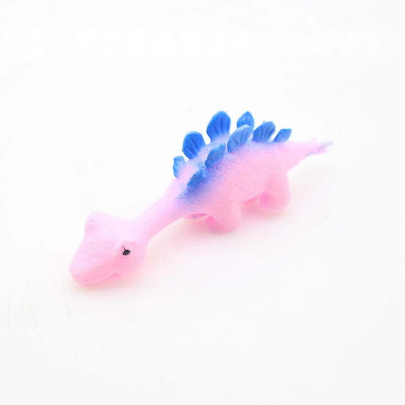5/10 buah mainan dinding lengket katapel dinosaurus jari kreatif untuk dewasa anak-anak mainan dinosaurus katapel pereda stres