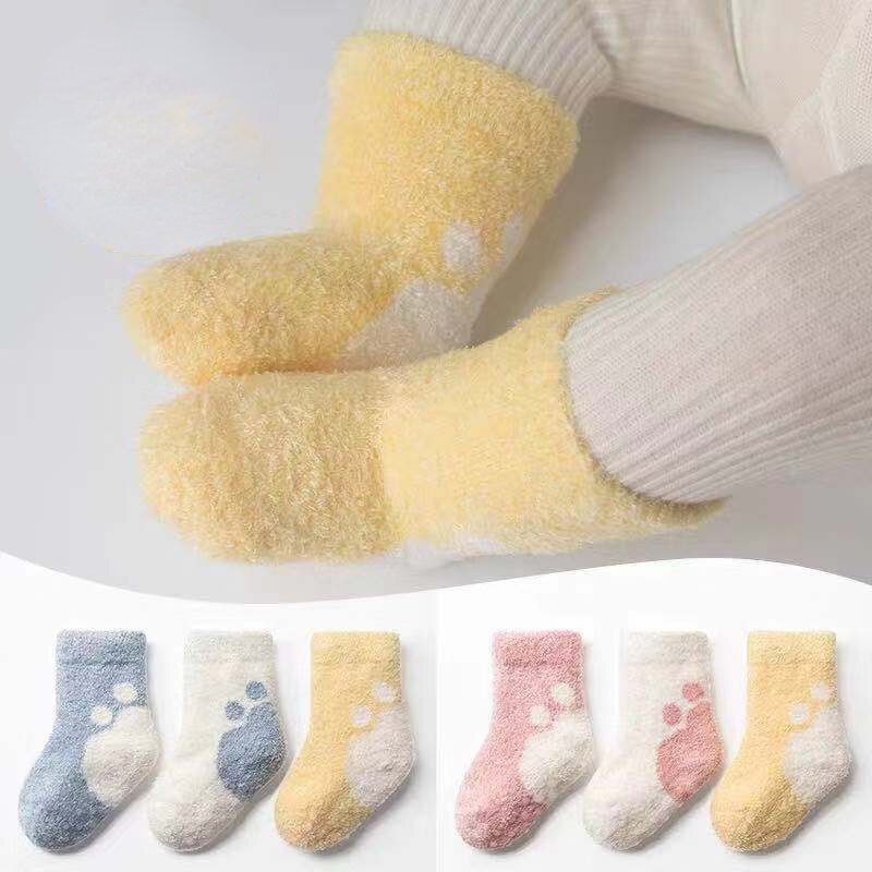 Spring Autumn Baby Soft Cotton Socks Cute Love Mama Girls Boys Floor Socks For 0-6 Months Newborn Toddler Stripe Infant Stuff