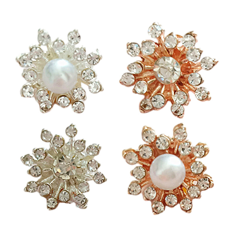 Materiales de perlas de diamante completo, aleación personalizable, decoración, fácil de usar, accesorios para el cabello elegantes hechos a mano