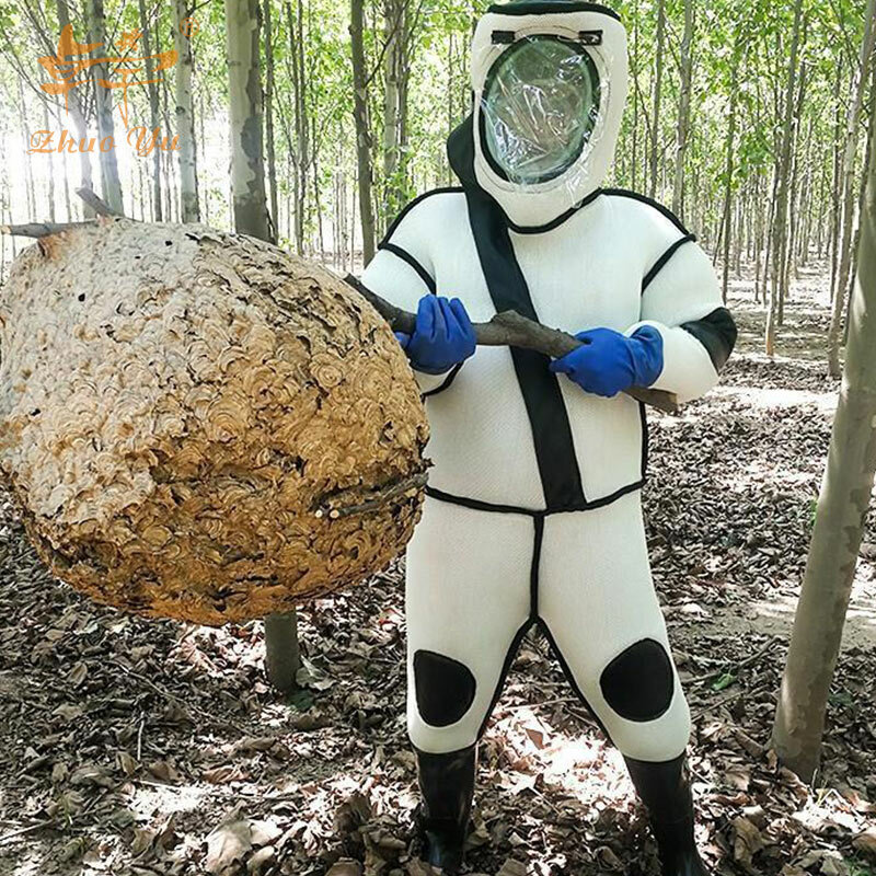 Bee Hornet baju pelindung lebah, baju peternak lebah 3D opsional USB kipas listrik