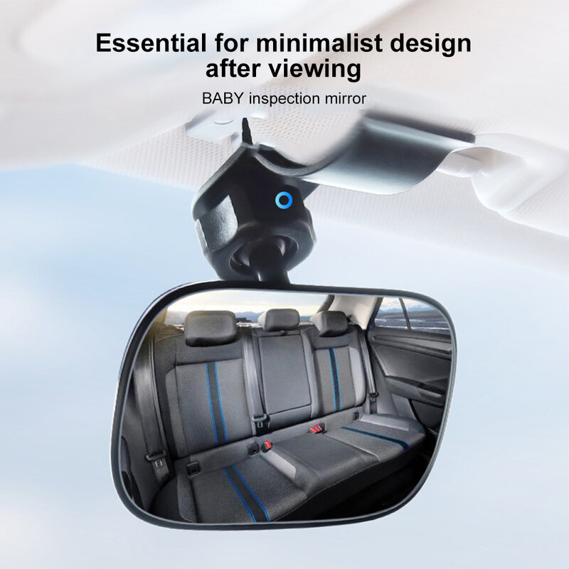 Автомобильное зеркало заднего вида с широким углом обзора, безопасное зеркало для лобового стекла, детские автомобильные сиденья, с четким отражением, вращение на 360 градусов, регулируемое