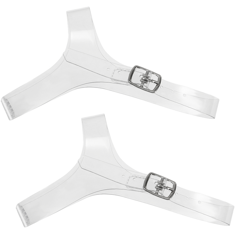 Laços anti-soltos transparentes para sapatos, correias de tornozelo ajustáveis, laços invisíveis, altos, 1 par